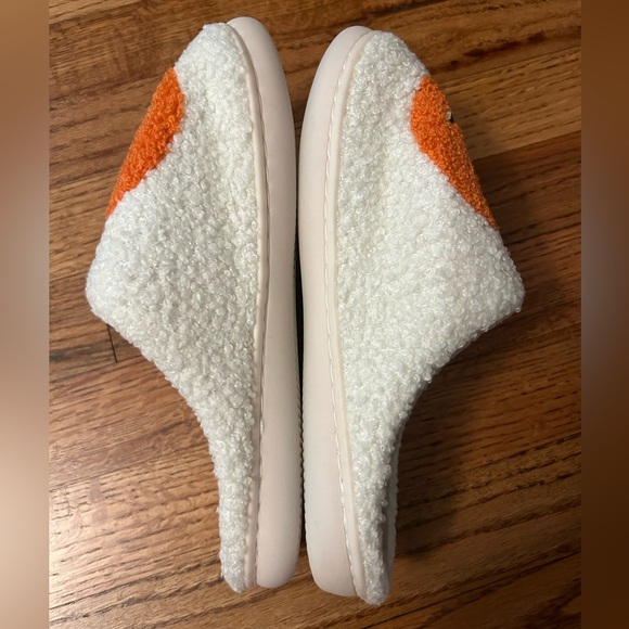 Pumpkin Fuzzy Slippers - Picture 2 of 9